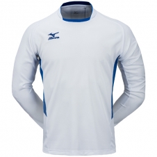 미즈노 게임 셔츠 L/S(P2MA7K1101)-백색/블루